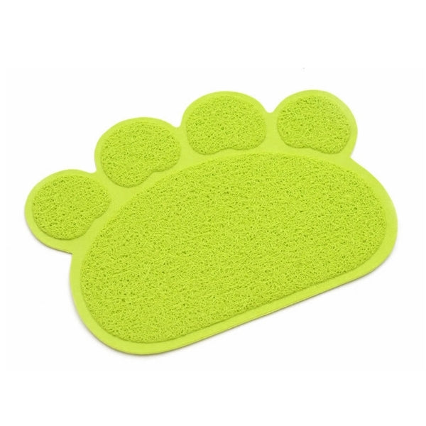 Cute Paw Print Pattern Pet Dinning Sleeping Mat, Size: Small, Random Color Delivery
