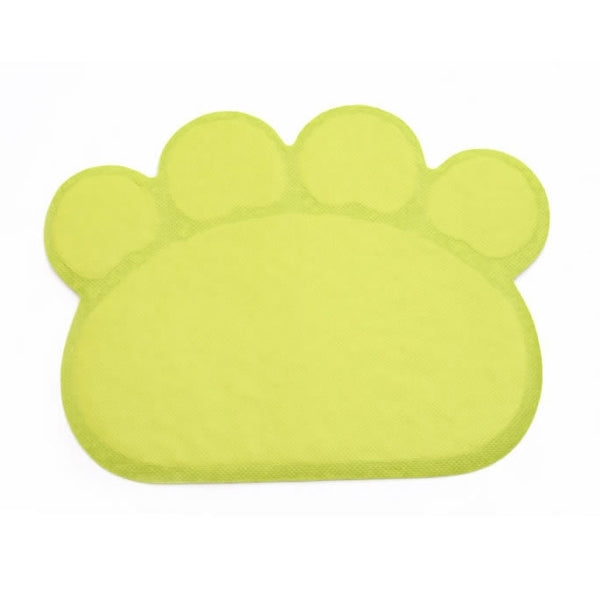 Cute Paw Print Pattern Pet Dinning Sleeping Mat, Size: Small, Random Color Delivery