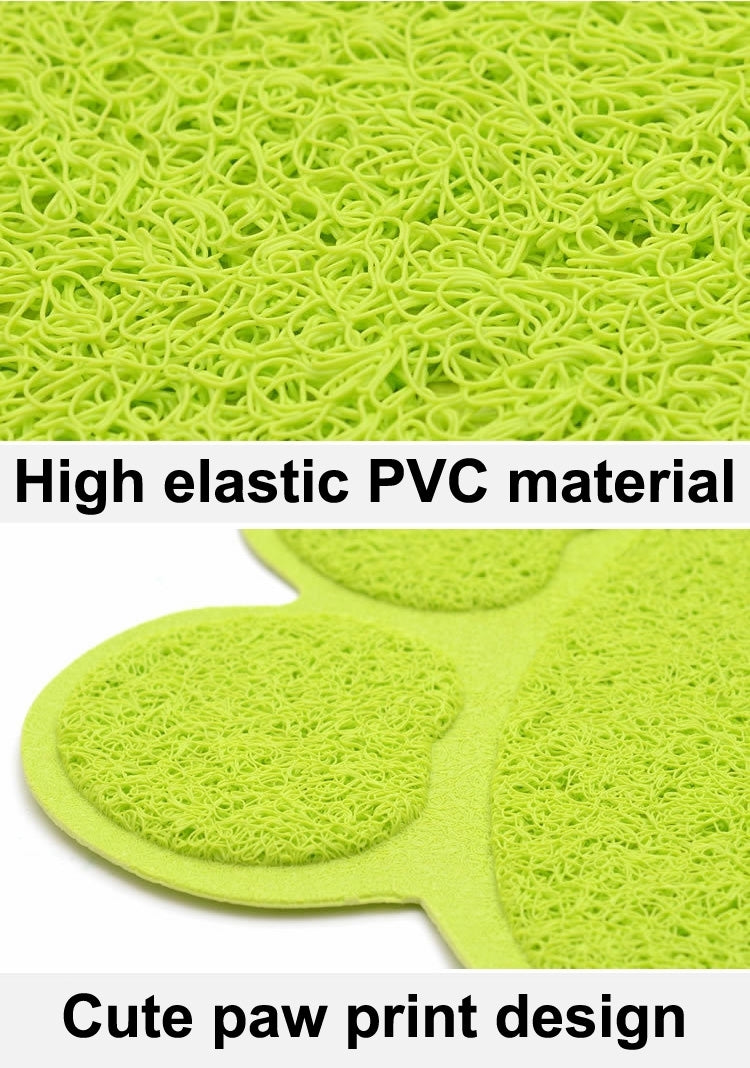 Cute Paw Print Pattern Pet Dinning Sleeping Mat, Size: Small, Random Color Delivery