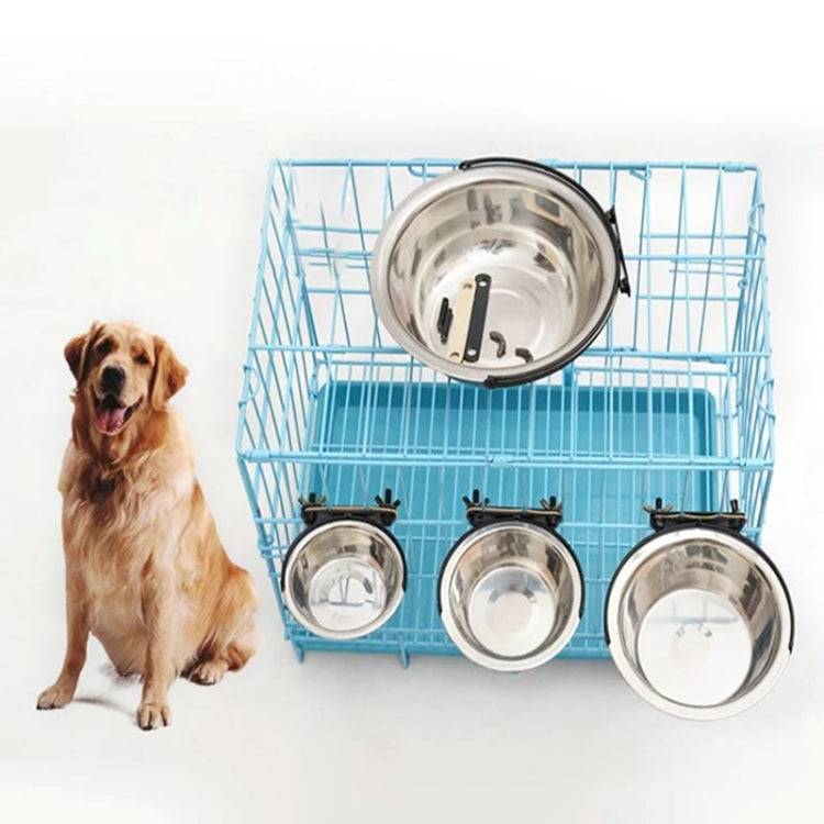 Stainless Steel Suspension Style Dogt Feeding Bowl, Size: L