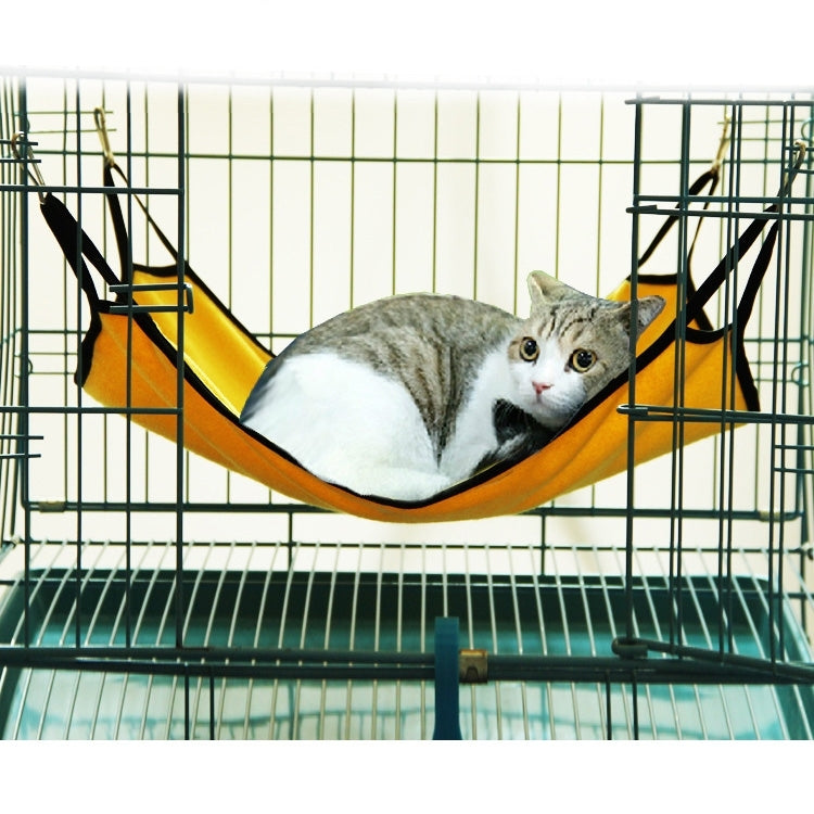 Soft Polar Fleece Cat Hammock, Size: 64 x 57cm, Random Color Delivery