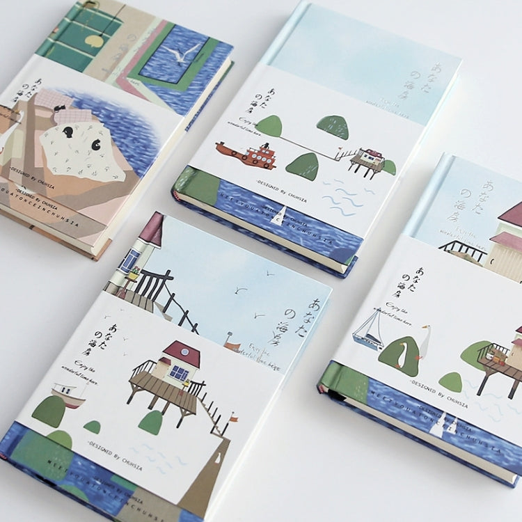 4 PCS A5 Thick Hard Copy of the Notebook Aesthetic Style Notebook, Random Color Delivery