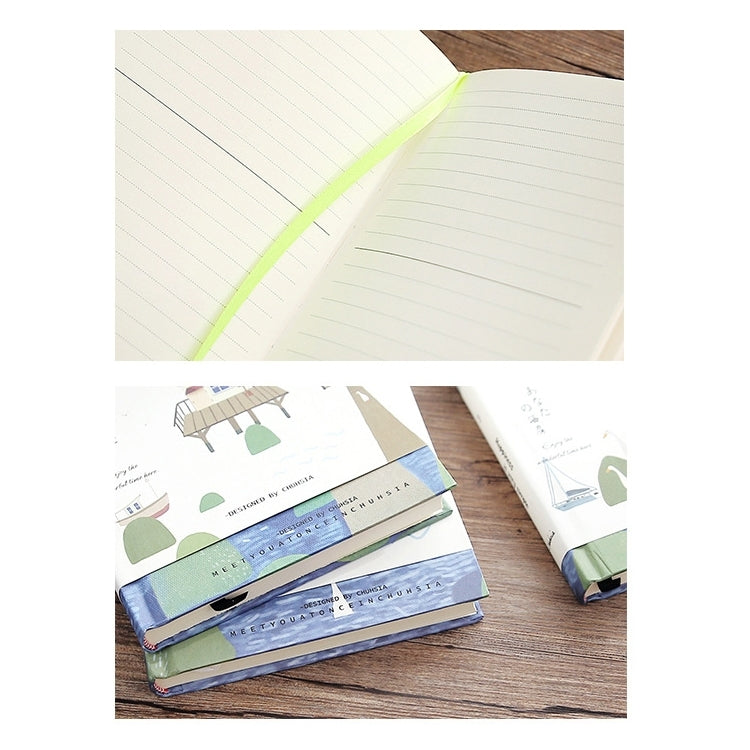 4 PCS A5 Thick Hard Copy of the Notebook Aesthetic Style Notebook, Random Color Delivery