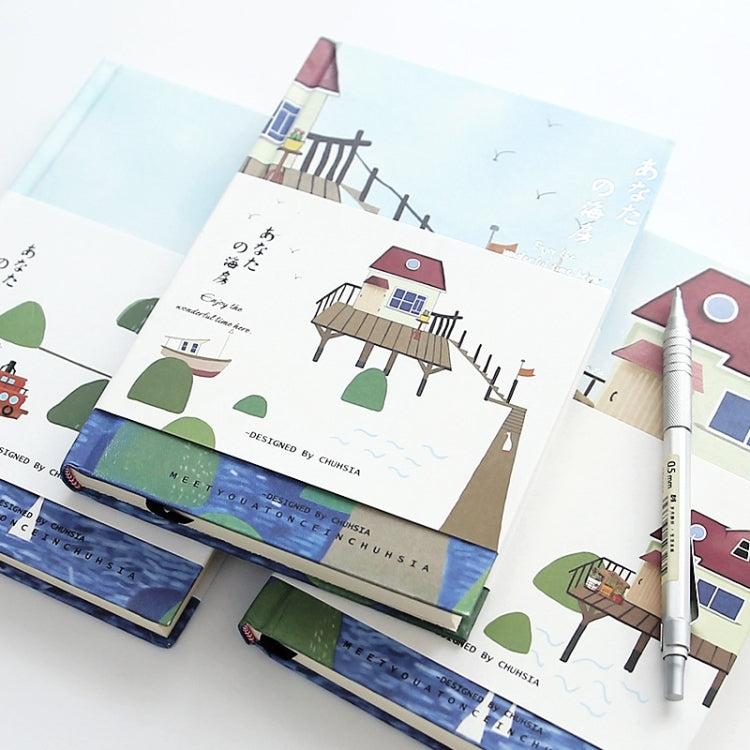4 PCS A5 Thick Hard Copy of the Notebook Aesthetic Style Notebook, Random Color Delivery