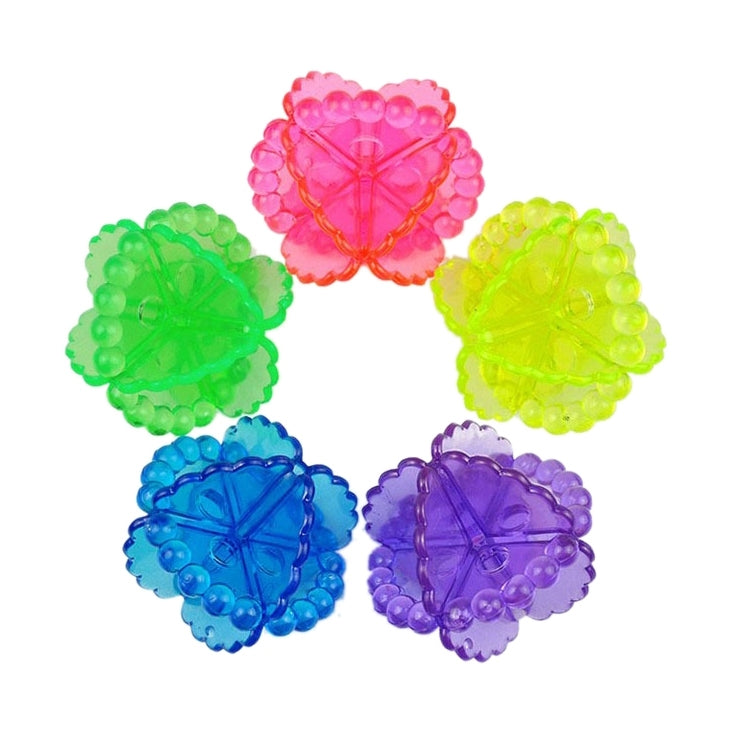 5 PCS Colorful Transparent Soft PVC Magic Protective Stain Laundry Washing Ball Magic Ball, Anti-winding Clean Ballï¼ŒRandom Color Delivery
