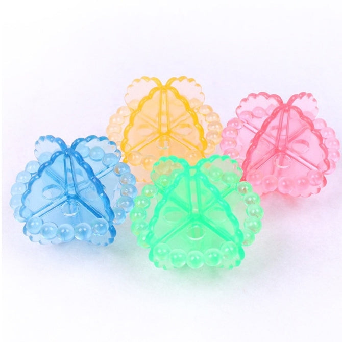 5 PCS Colorful Transparent Soft PVC Magic Protective Stain Laundry Washing Ball Magic Ball, Anti-winding Clean Ballï¼ŒRandom Color Delivery