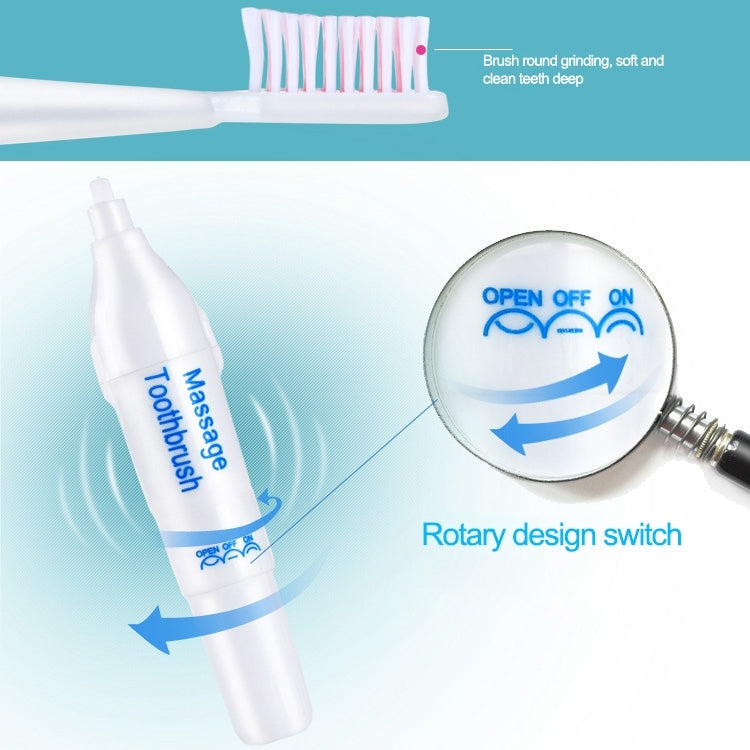 3 Sets Family Kit Rotary Electric Toothbrush for Adult / Children, Random Color Delivery