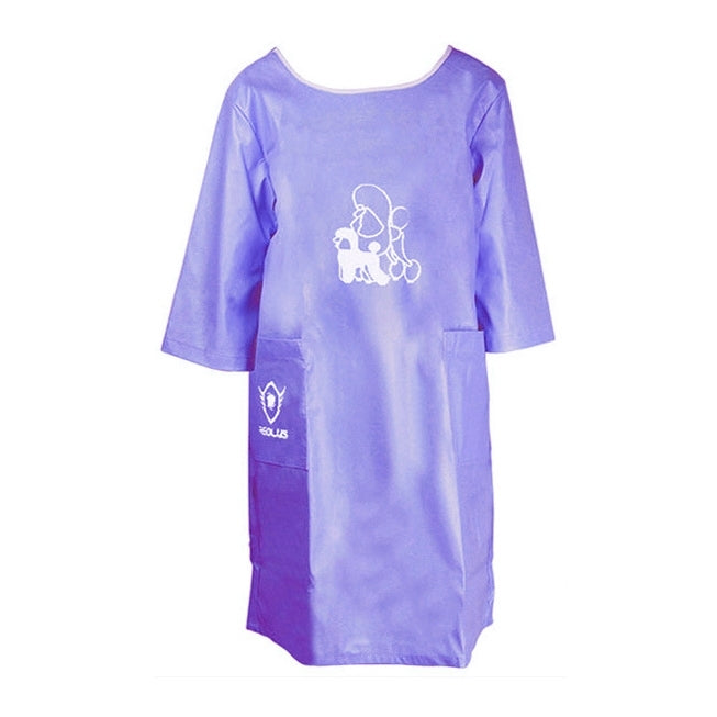 Half Sleeve Pet Apron Beauty Gown Pet Grooming Beautician Smock Waterproof Clothing Pet Store Aprons,M, Length: 93cm