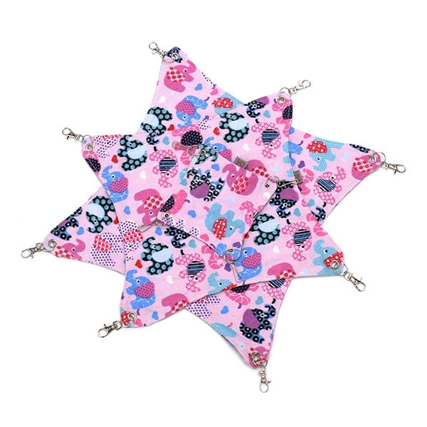 Pet Canvas Hammock Nice And Warm Cat Hammock Hamster Mat Nest Pet Bed,Small,Size:16*15cm,Random Color Delivery