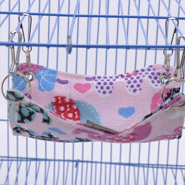 Pet Canvas Hammock Nice And Warm Cat Hammock Hamster Mat Nest Pet Bed,Small,Size:16*15cm,Random Color Delivery