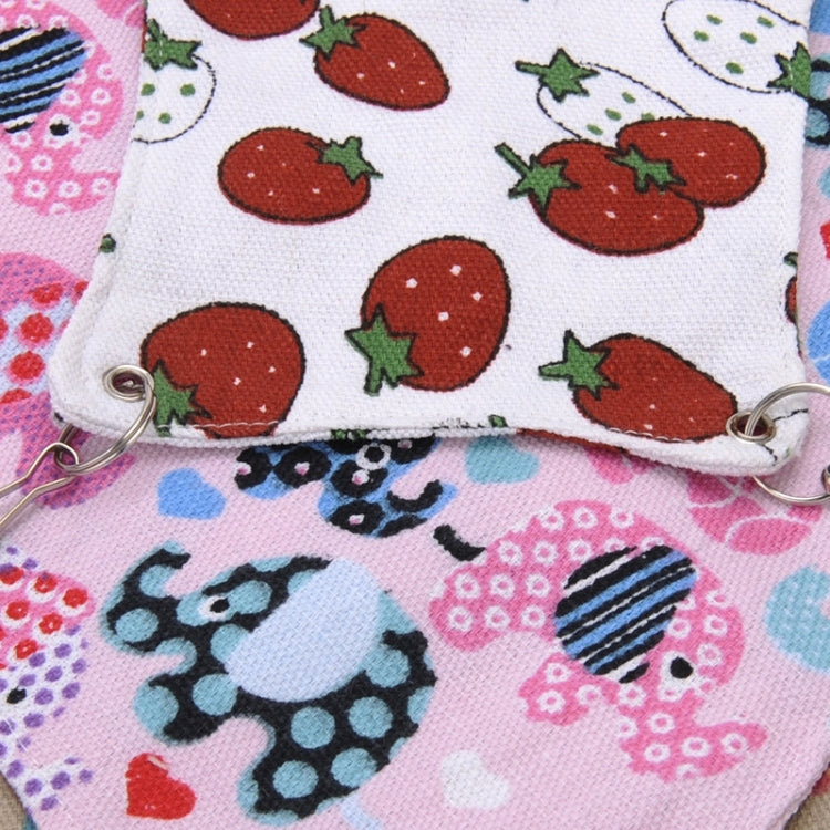 Pet Canvas Hammock Nice And Warm Cat Hammock Hamster Mat Nest Pet Bed,Large,Size:38*37cm,Random Color Delivery