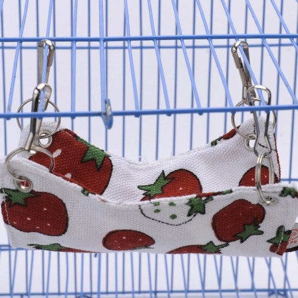 Pet Canvas Hammock Nice And Warm Cat Hammock Hamster Mat Nest Pet Bed,Large,Size:38*37cm,Random Color Delivery