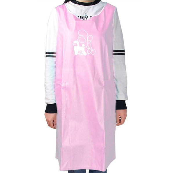 Sleeveless Pet Apron Beauty Gown Pet Grooming Beautician Smock Waterproof Clothing Pet Store Aprons,L, Length: 95cm
