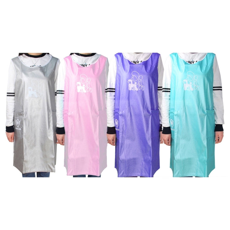 Sleeveless Pet Apron Beauty Gown Pet Grooming Beautician Smock Waterproof Clothing Pet Store Aprons,L, Length: 95cm