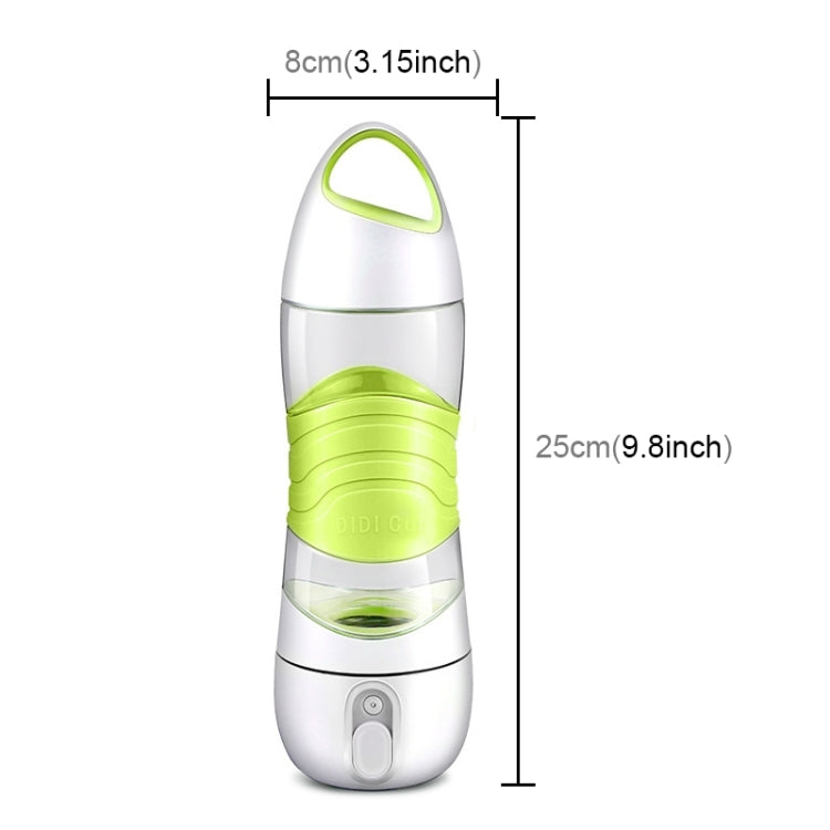 DIDI Portable Multi-function USB Charging Sports Water Replenishing Cup Spray Humidifier Remind Drink Water Cup, Cup Capacity: 400ml