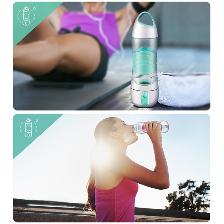 DIDI Portable Multi-function USB Charging Sports Water Replenishing Cup Spray Humidifier Remind Drink Water Cup, Cup Capacity: 400ml