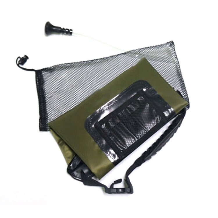 Outdoor Camping Portable Solar Heating with Thermometer Folding High Quality Hot Water Shower Bag, Capacity: 20L