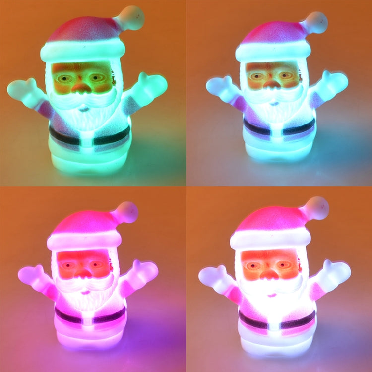 Christmas Decoration Gifts Cool Nightlight, Plastic LED Light-emitting Santa Claus