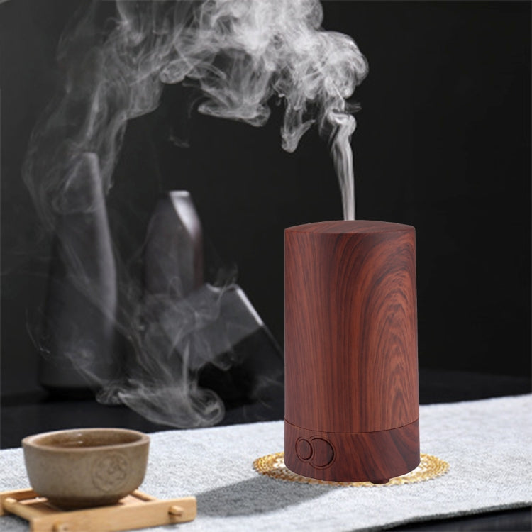 75ML Wood Grain Portable Aromatherapy Air Purifier Humidifier with Colorful LED Light for Home / Office / Car