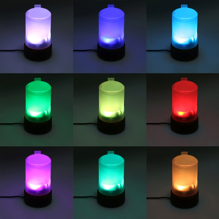 75ML Wood Grain Portable Aromatherapy Air Purifier Humidifier with Colorful LED Light for Home / Office / Car