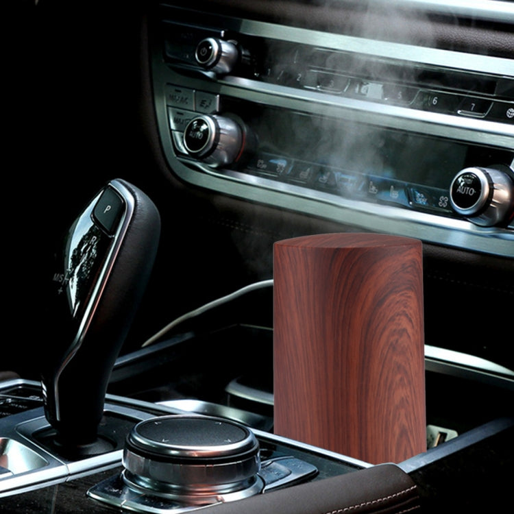 75ML Wood Grain Portable Aromatherapy Air Purifier Humidifier with Colorful LED Light for Home / Office / Car