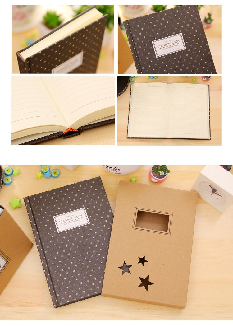 Creative Simple Hard Shell Notepad Student Simple Diary Notepad Sketch Graffiti Note Book School Stationery Office Supplies, Random Pattern Delivery