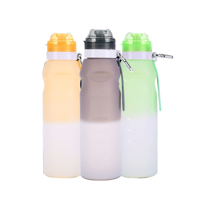 Outdoor Travel Creative Color Changing Temperature Sensor Silicone Folding Water Bottle Cup, Capacity: 600ml, Random Color Delivery