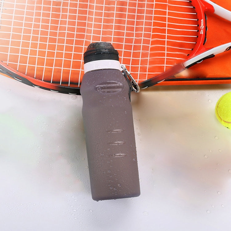 Outdoor Travel Creative Color Changing Temperature Sensor Silicone Folding Water Bottle Cup, Capacity: 600ml, Random Color Delivery