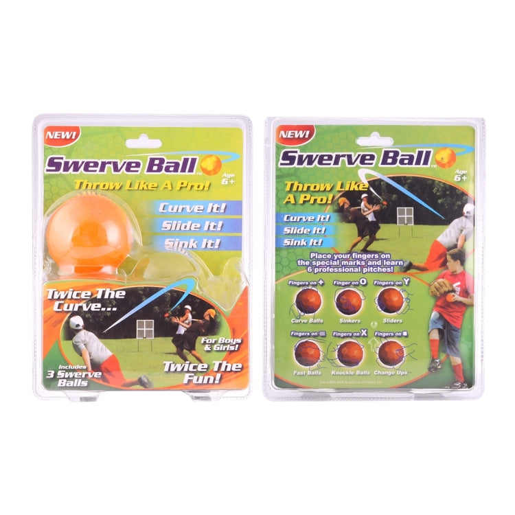 3 PCS Children Present Outdoor Playing Game Swerve Ball Playing Toy(Orange)