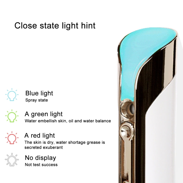 Portable Handy Smart Nano Facial SPA Mist Sprayer, Skin Test / Nano Spray / APP / Rechargeable Moisturizing and Hydrating(Pink)
