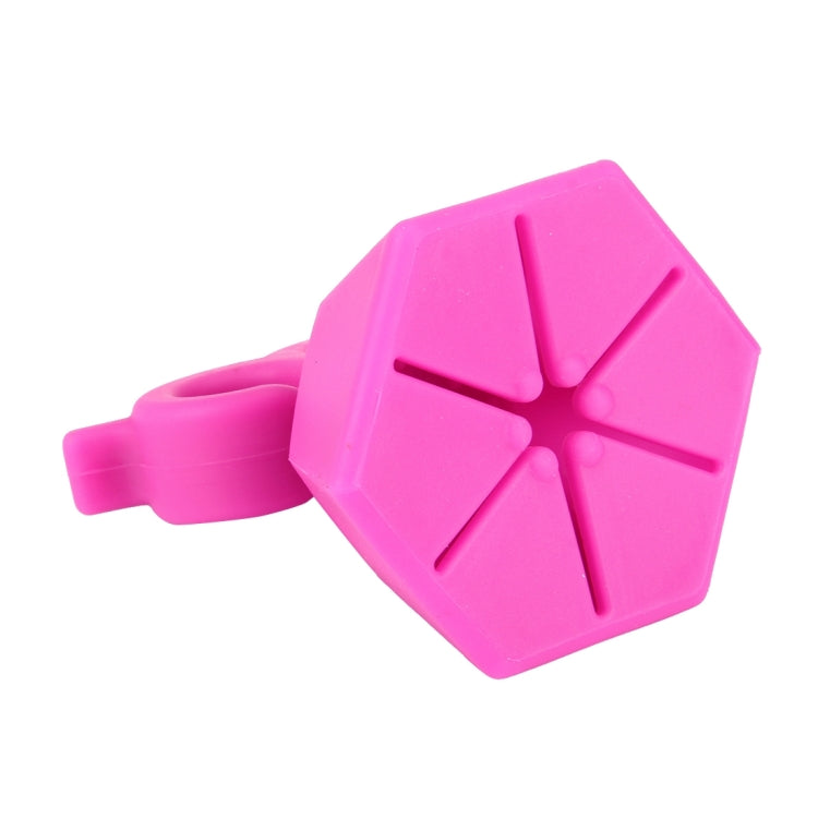 Silicone Nail Polish Bottle Holder(Magenta)