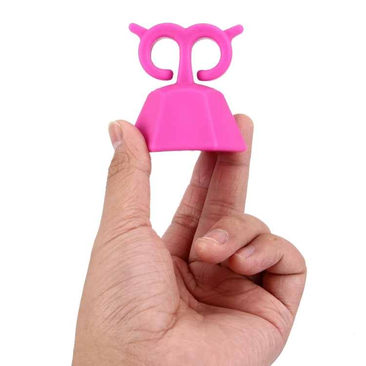 Silicone Nail Polish Bottle Holder(Magenta)
