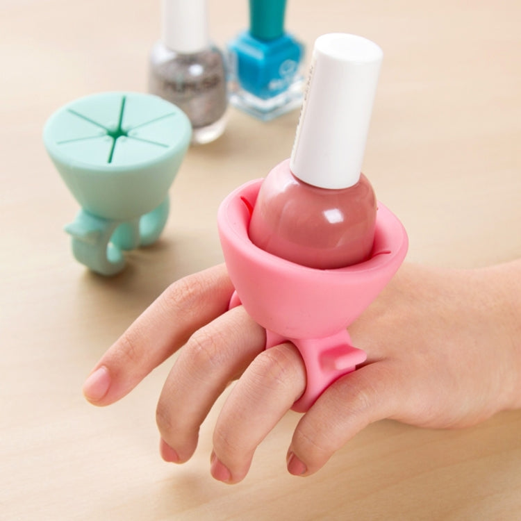 Silicone Nail Polish Bottle Holder(Magenta)