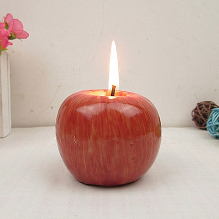 Romantic Apple Shaped Candle for Party Christmas Gift, Size: 7cm x 7cm x 5.5cm