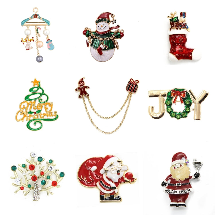 3 PCS Christmas Theme Fashion Women Brooch Gift Accessories, Random Style Delivery