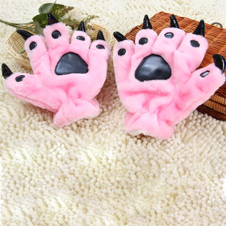 One Pair Christmas Gift Cute Cartoon Dinosaur Claw Winter Warm Gloves