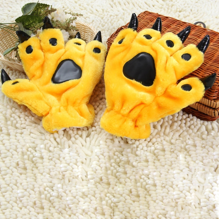 One Pair Christmas Gift Cute Cartoon Dinosaur Claw Winter Warm Gloves