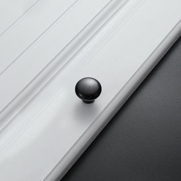 5 PCS 4203 Blackening Red Bronze Single Hole Solid Zinc Alloy Round Handle for Cabinet Wardrobe Drawer Door