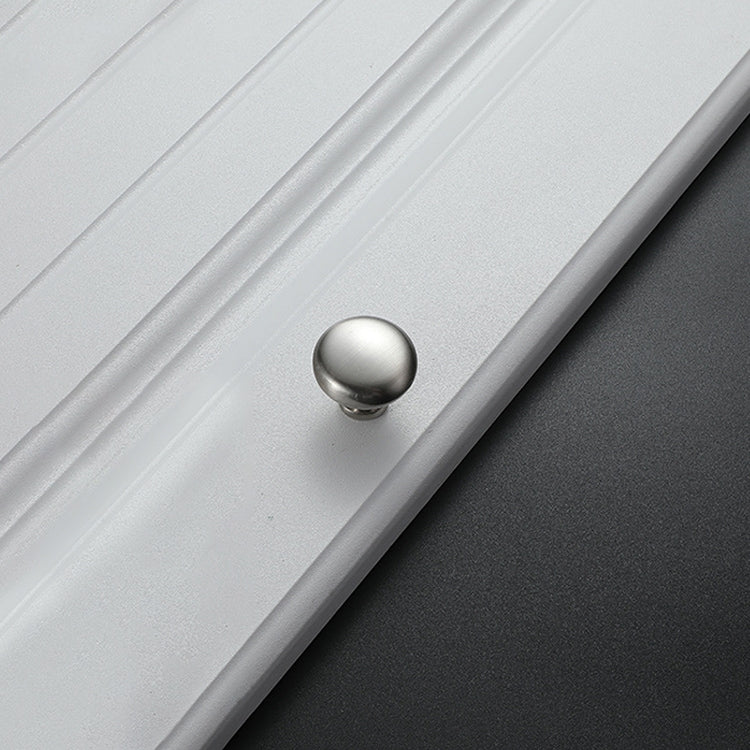 5 PCS 4203 Brushed Single Hole Solid Zinc Alloy Round Handle for Cabinet Wardrobe Drawer Door