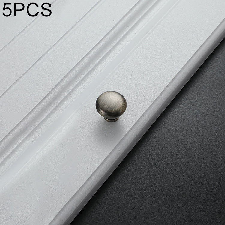 5 PCS 4203 Matte Cyan Single Hole Solid Zinc Alloy Round Handle for Cabinet Wardrobe Drawer Door
