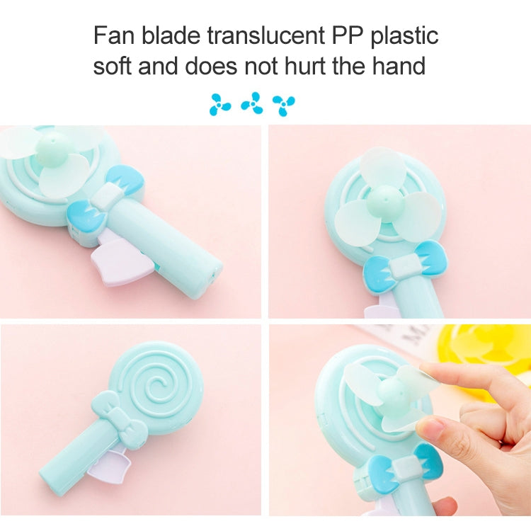 A715 Portable Handheld Mini Cartoon Lollipop Toy Fan (Color Random Delivery)