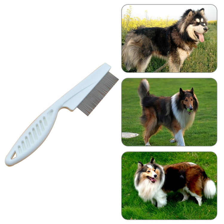 5 PCS Pet Cats Dogs Supplies Combs Fine Toothed Stainless Steel Needle Fleas Removal Combs, Length: 14cm