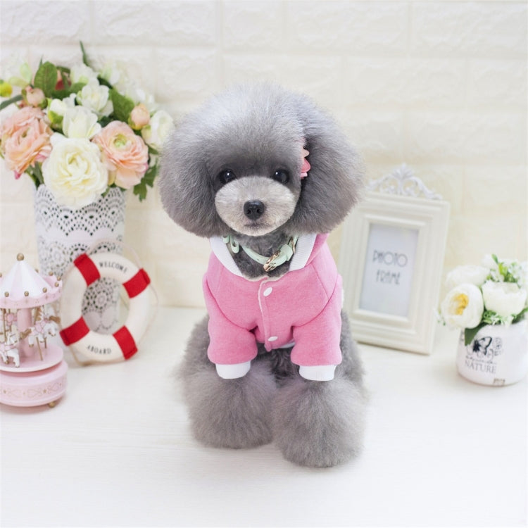 New Style Pet Dogs Clothes Double Colors Cartoon Chicken Both Feet Warm Hooded Cotton-padded Clothes, Size: S, Bust: 32cm, Neck: 23cm