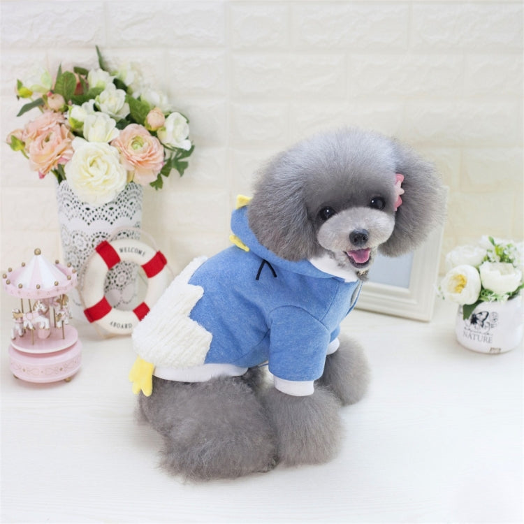 New Style Pet Dogs Clothes Double Colors Cartoon Chicken Both Feet Warm Hooded Cotton-padded Clothes, Size: S, Bust: 32cm, Neck: 23cm