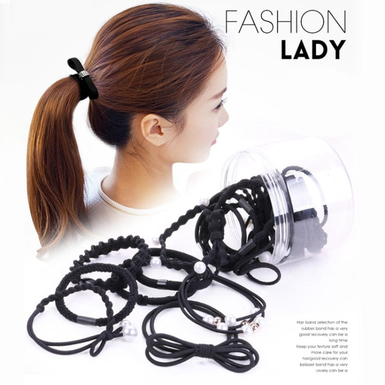 24 PCS/Boxed Simple Creative Lady Pearl Bowknot Style Hair Band