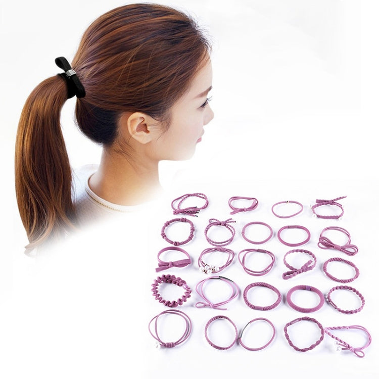24 PCS/Boxed Simple Creative Lady Pearl Bowknot Style Hair Band