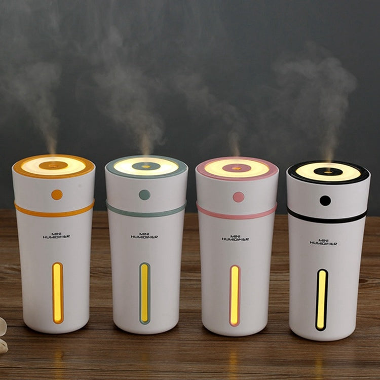 300ML Mini Portable Cup Shape USB LED Night Light Ultrasonic Humidification Air Humidifier for Home / Office / Car