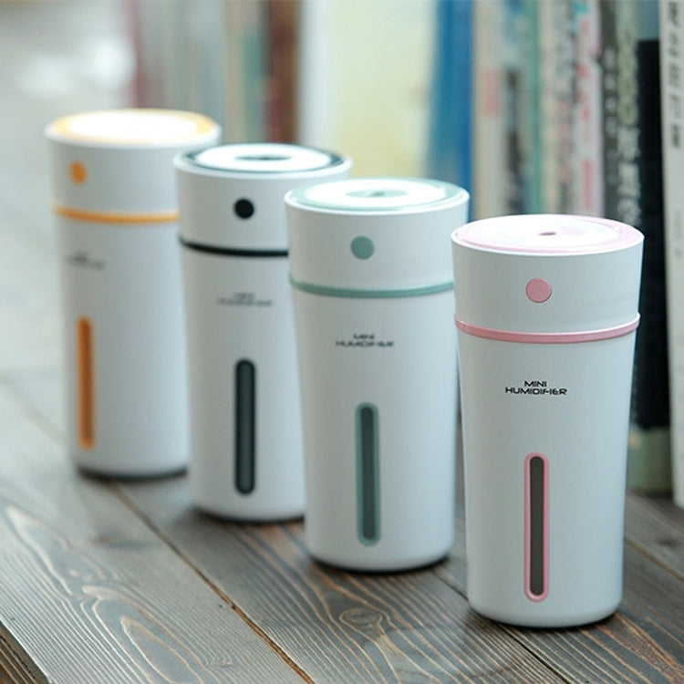 300ML Mini Portable Cup Shape USB LED Night Light Ultrasonic Humidification Air Humidifier for Home / Office / Car