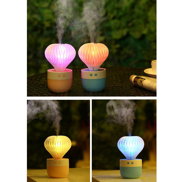 150ML Mini Portable Cactus Shape USB Colourful LED Night Light Mist Air Humidifier Beauty Replenishment Freshener for Home