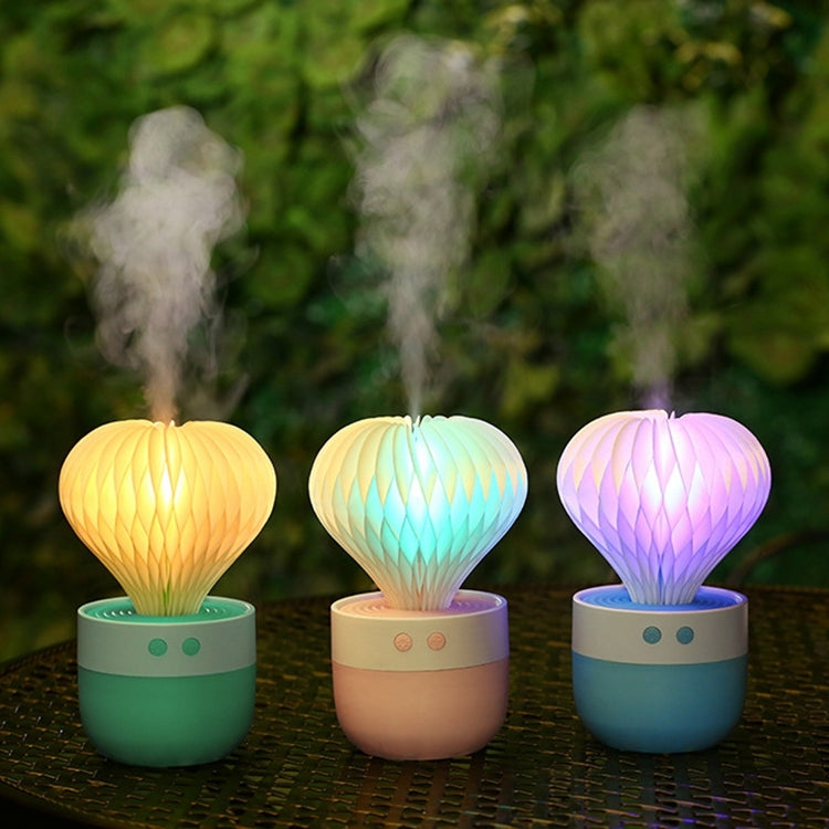 150ML Mini Portable Cactus Shape USB Colourful LED Night Light Mist Air Humidifier Beauty Replenishment Freshener for Home